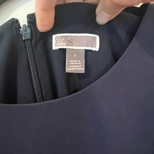 Chelsea28 Navy blue mini dress with mid length sleeves